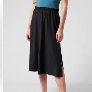 Athleta Black Midi Skirt